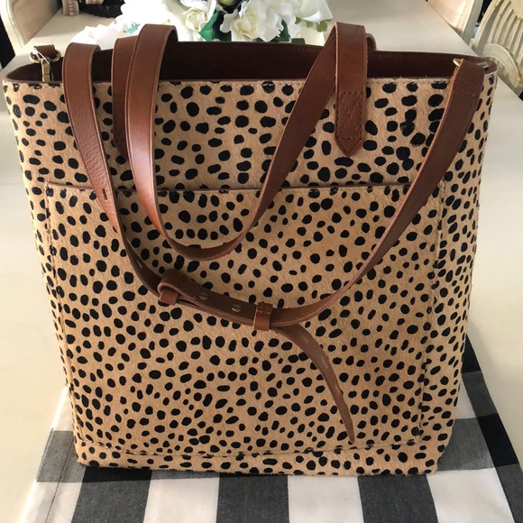 Madewell Handbags - Madewell The Medium Transport Tote: Printed Calf Hair Edition